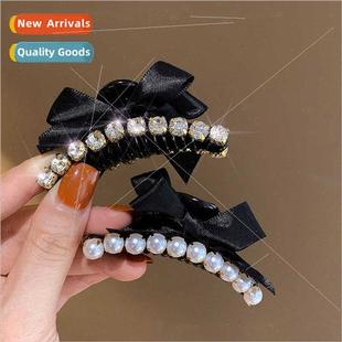 hairpin female side Korea clip bow bangs ehead pearl