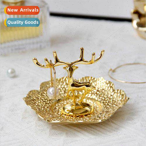 home decorative ornaments gold metal reindeer desktop small