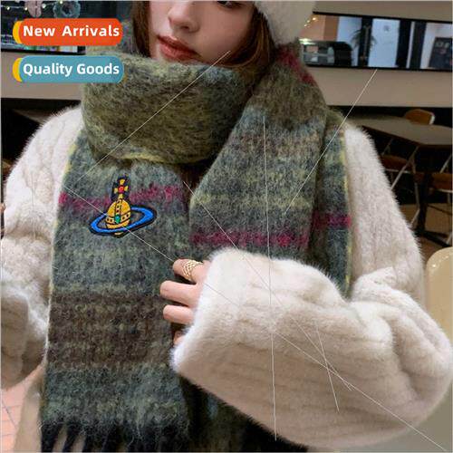 23 years autumn winter  winter cute sweet irregular plaid co