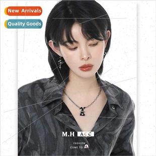 Pendant Rabb Necklace mple Hundreds che Cute Black