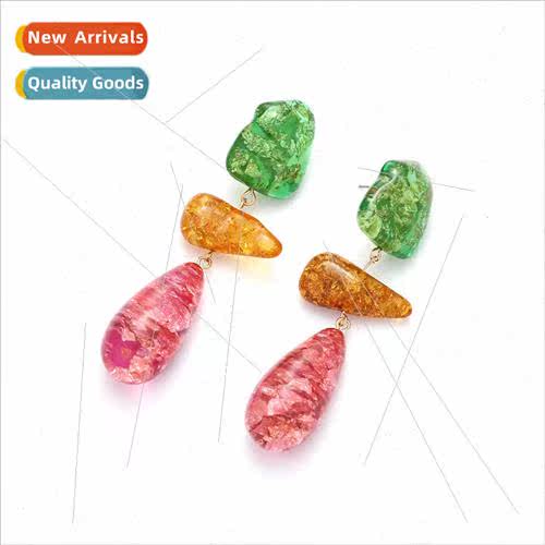 personaly temperament water drop long earrings light luxury