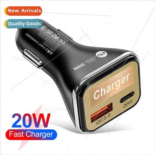 PD20W+QC3.0 car charger dual fast charger car fast charger c