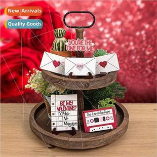 Day Love Letters New Tray Valentine Layered Decoration 2024