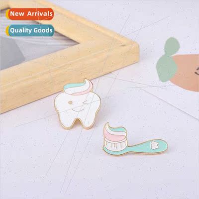 New creative cartoon smiley toothpaste toothbrush love teeth