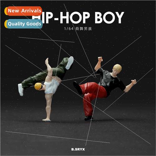 1/64 miniature set dance hip-hop doll model mini resin figur