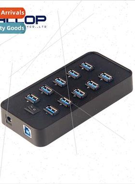 60W High Power 10-port USB Hub Plug all USB3.0 hubs at same