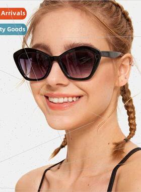 New cat eye sunglasses ins sunglasses female tide large fram