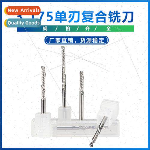 New Carbide 3.175 ngle Edge Compose Milling Cutter