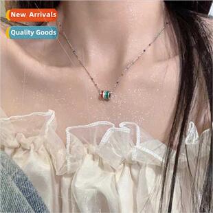 waist Colorful small niche hundred necklace enamel pendant