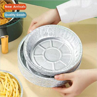 Disposable household air fryer tinfoil tray round thickened