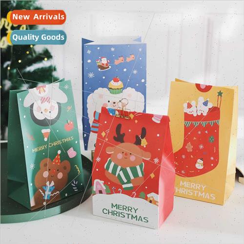 Christmas flat paper bags holiday gift wrapping bags candy p