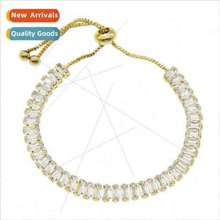 ins adjustable Europe ladies bracelet full zirconia