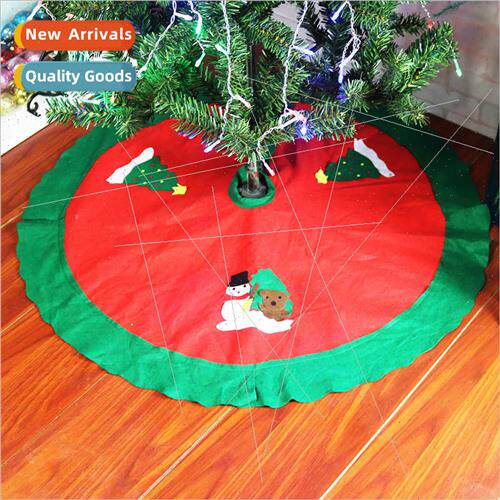 Christmas Tree Bottom Decoration 90cm Red No Imation Fabric