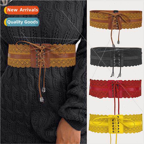 Women elastic wide waist seal fashion decoration dress child