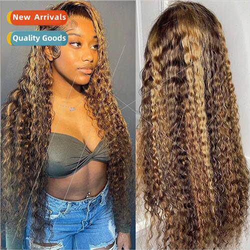 wigs front lace Europe fashion chemical fiber head covering
