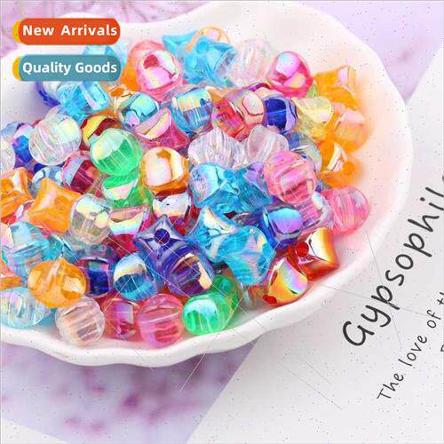 diy handmade beading materials AB illusion quadrangular bead