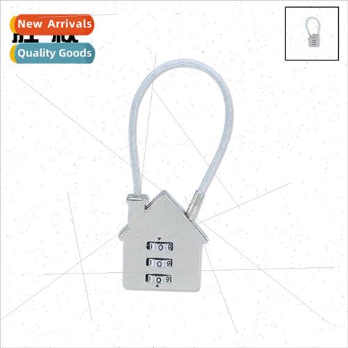 Steel wire combination lock three-posion combination padlock