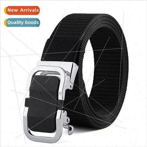 Caino canvas nylon automatic buckle belt men casual belt bus