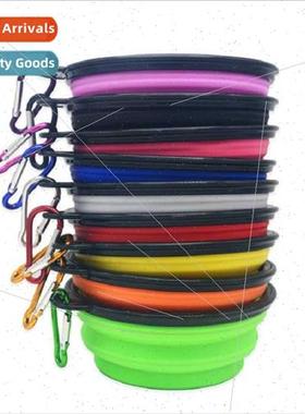 Silicone Pet Bowl Portable Outdoor Pet Folding Bowl Dog Sili