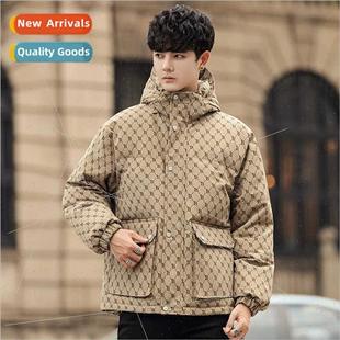 women tide down jacket duck letters whe short 2023 men new