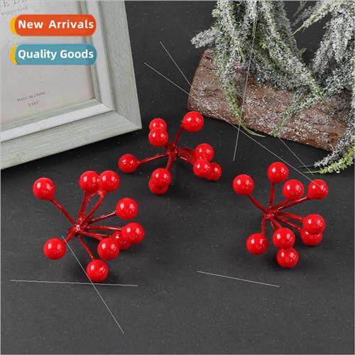 New Christmas Red Fru Decoration DIY mulation Red Fru String