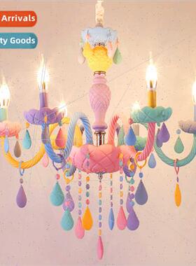Children room chandelier girls princess bedroom American hom