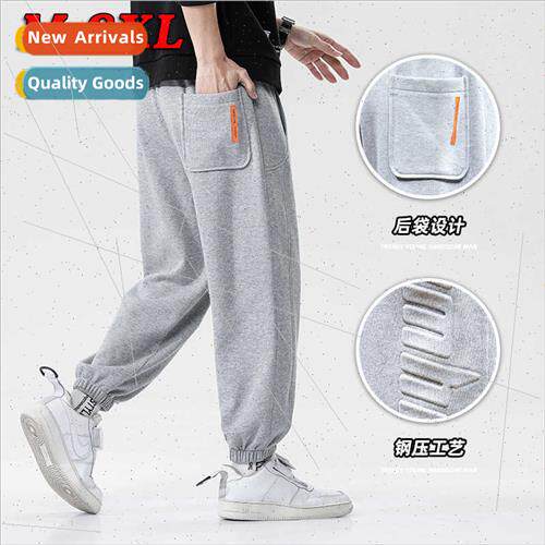 Large size sports pants men spring autumn new HK tide brfat