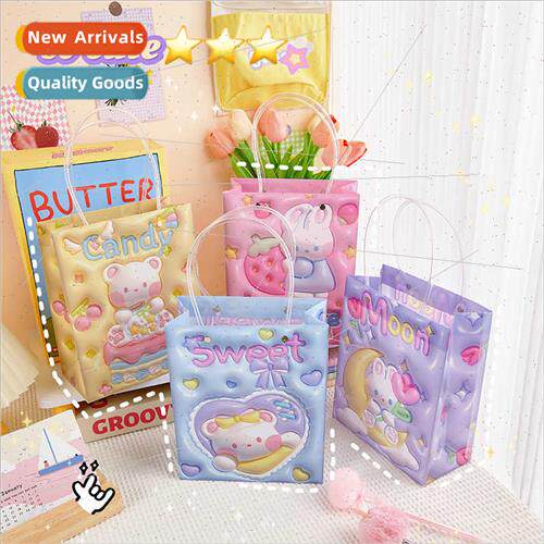Cream pop-up gift bags cartoon gift bags PP plastic waterpro