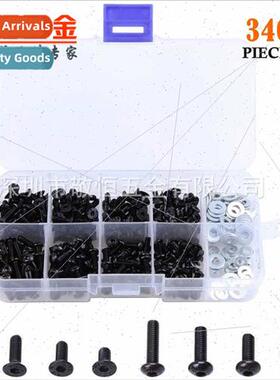340pcs M3 Grade 10.9 Black High Sngth Round Socket Screws wh