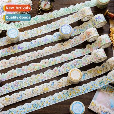 Washi Shaped Tape Flower Breeze Series Retro Watercolor Flow