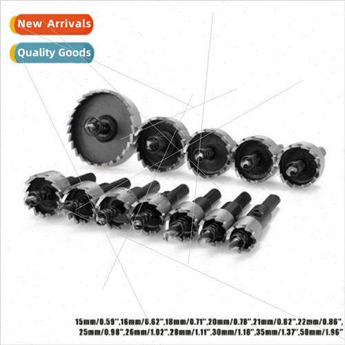 12 Piece Drill Bit Set Cutting Tool Tool Hole Serrated Kit
