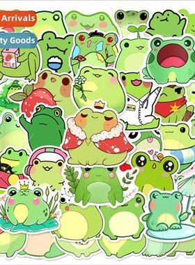 50 pcs of cute ltle frog graffi stickers guar thermos luggag