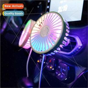 small car mouth balm wind F406 USB fan Car creative flash