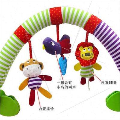 Baby stroller decorative clip pendant bed rattles music rota