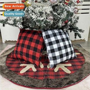 striped plaid pillow covers hom Christmas simple decorations