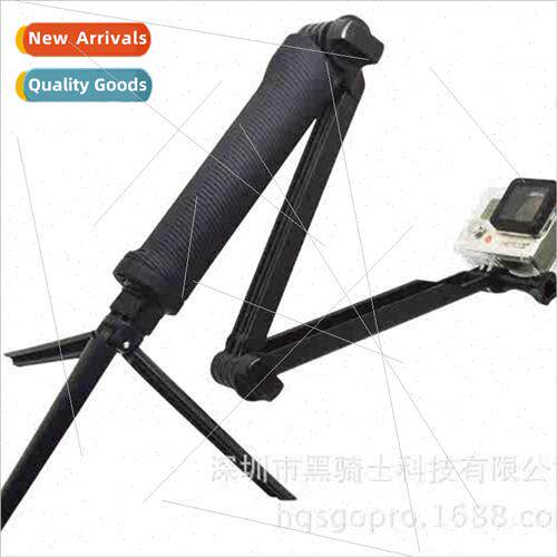 适用gopro11 tri-fold selfie stick 3way folding selfie stick