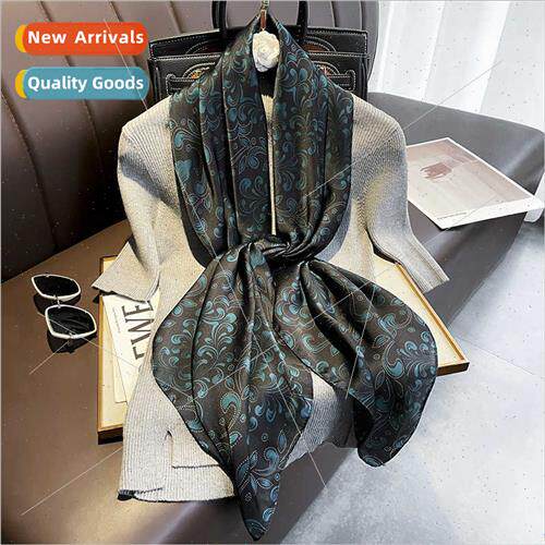 110 square scarf simulation silk decorative silk scarf women