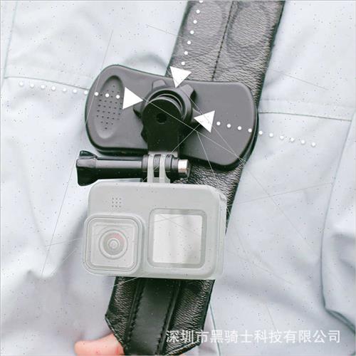 适用GoPro11 10 9 8765 Backpack Shoulder Strap Clip 360 Degre