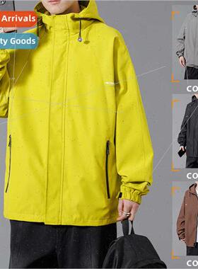 Hooded casual jacket men 2023 spring fall tide jacket boys o