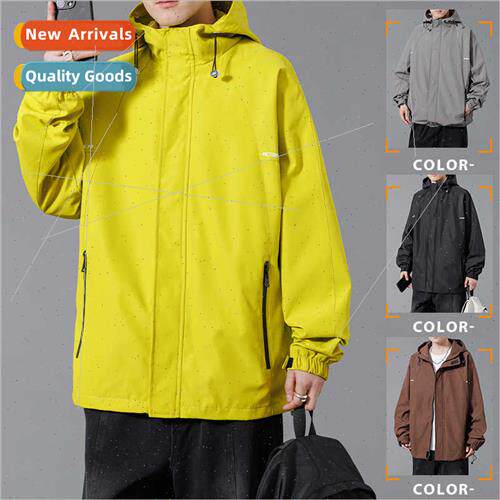 Hooded casual jacket men 2023 spring fall tide jacket boys o