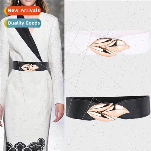 Korea new Ms. elastic elastic waist seal dress shirt decorat