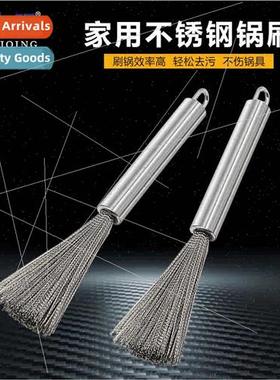 Household Kchen Cleaning Brush Wire Brush Hangable Long Hand