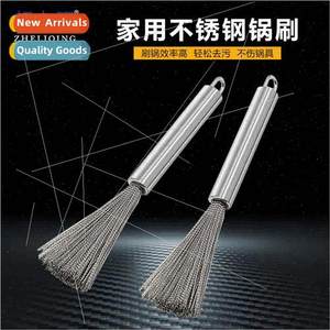Household Kchen Cleaning Brush Wire Brush Hangable Long Hand