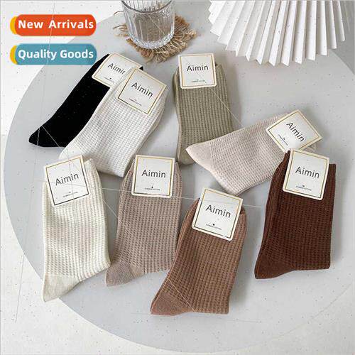 Socks women mid-calf socks fall winter cotton ins tide Japan