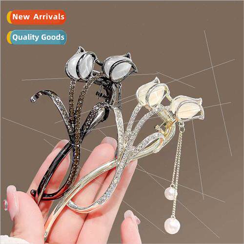cat eye tulip new hair accessories a word clip female twiste