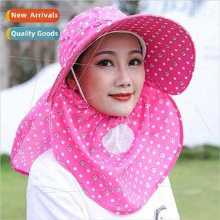 sun sunscreen hat shawl plucking Women tea summer