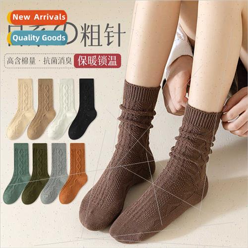 Mid-calf socks women autumn winter retro lingerie Merade sta