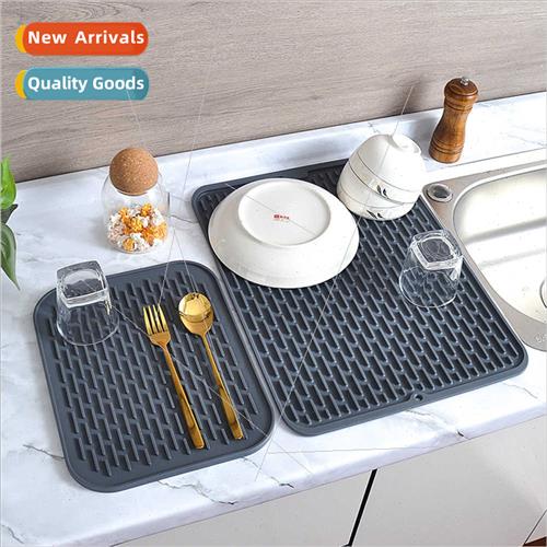 Multifunctional silicone draining mat dinner mat bowl mat co