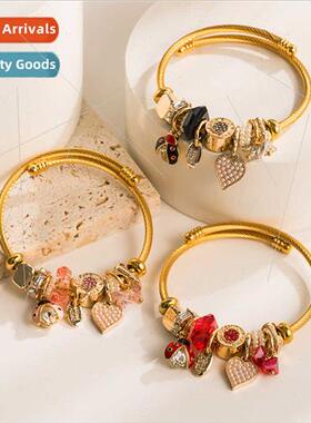 Pandora Bracelet DIY Heart Pearl Creative Drip Oil Bracelet