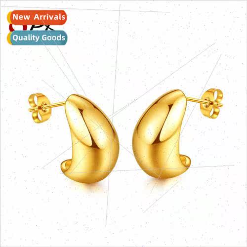 Europe hundred ins stainless steel stud earrings earrings ni